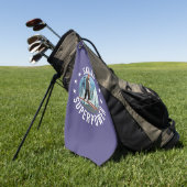 Serviette De Golf Le Ski Est Ma Superpuissance (Vert)
