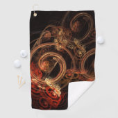 Serviette De Golf Le son de la musique Art Abstrait (En situation)