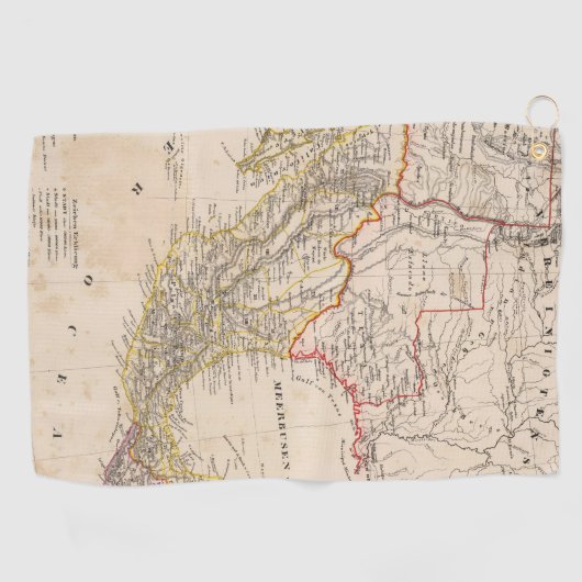 Serviette De Golf Le Texas, Mexique (Horizontal)