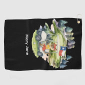 Serviette De Golf Le thème du Texas pour le golfeur (Horizontal)