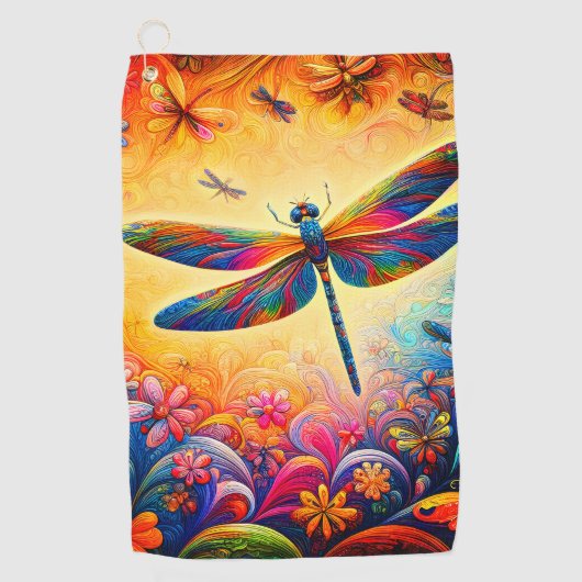 Serviette De Golf Le voyage de la libellule (Devant)