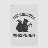 Serviette De Golf Le Whisperer d'écureuil | Écureuil (Devant)