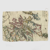 Serviette De Golf L'Ecosse antique, moderne (Horizontal)