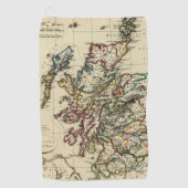 Serviette De Golf L'Ecosse antique, moderne (Devant)
