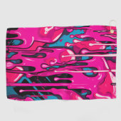 Serviette De Golf Lecteurs de peinture Abstraits colorés (15) (Horizontal)