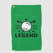 Serviette De Golf Légende de minigolf (Devant)