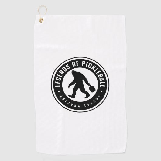 Serviette De Golf Légendes de Pickleball - Ligue Arizona (Devant)