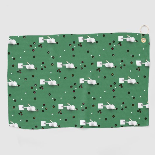 Serviette De Golf Légendes des Bowles de pelouse (Horizontal)