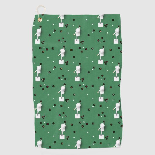 Serviette De Golf Légendes des Bowles de pelouse   (Devant)