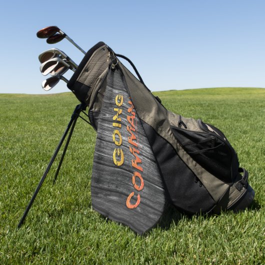 Serviette De Golf L'énergie brute de SlipperyJoe's allant commando d (Vert)