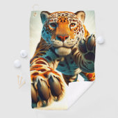 Serviette De Golf Leopard (En situation)