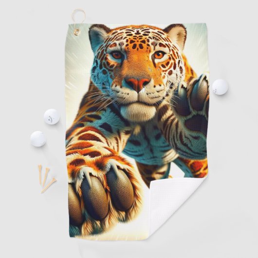 Serviette De Golf Leopard (En situation)