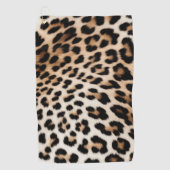 Serviette De Golf Léopard à crème Brown (Devant)