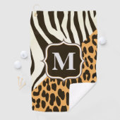 Serviette De Golf Léopard et zèbre (En situation)