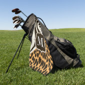 Serviette De Golf Léopard et zèbre (Vert)