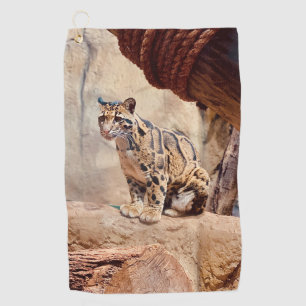 Serviette De Golf léopard nébuleux image nature faune exotique