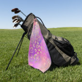 Serviette De Golf Leopard Paint Series Design 11 (Vert)