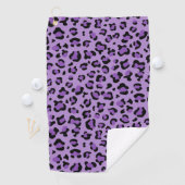 Serviette De Golf Leopard Print, Léopard Spots, Purple Leopard (En situation)