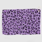 Serviette De Golf Leopard Print, Léopard Spots, Purple Leopard (Horizontal)