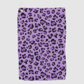 Serviette De Golf Leopard Print, Léopard Spots, Purple Leopard (Devant)