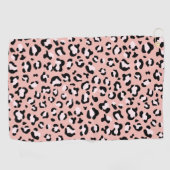 Serviette De Golf Léopard Print, Léopard Spots, Rose Léopard (Horizontal)