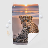 Serviette De Golf Léopard sur la plage (En situation)
