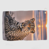 Serviette De Golf Léopard sur la plage (Horizontal)
