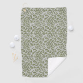 Serviette De Golf Léopard tacheté gris olive  (En situation)