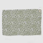 Serviette De Golf Léopard tacheté gris olive  (Horizontal)