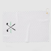 Serviette De Golf L'équipe de golf INITIALES Clubs de golf Joueur de (Horizontal)