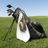 Serviette De Golf Les bergers allemands comme guides fantomatiques (Vert)