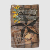 Serviette De Golf Les bottes de l'Ouest de Pistol Cowboy du Texas St (Devant)