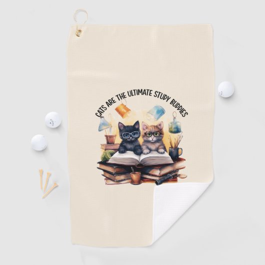 Serviette De Golf Les Chats Sont Les Derniers Étudiants (En situation)