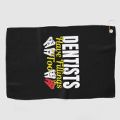 Serviette De Golf Les dentistes ont aussi des plombages - Sentiments (Horizontal)