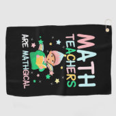 Serviette De Golf Les Enseignants En Mathématiques Sont Mathiques (Horizontal)