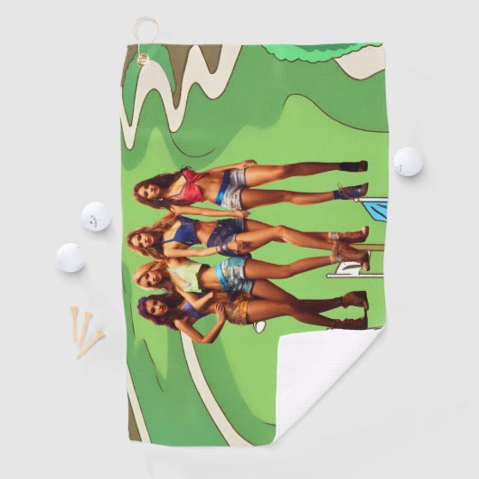 Serviette De Golf Les filles sont devenues sauvages (En situation)