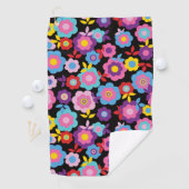 Serviette De Golf Les fleurs de printemps d'Eilin (En situation)