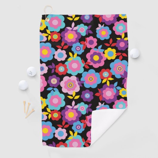 Serviette De Golf Les fleurs de printemps d'Eilin (En situation)