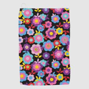 Serviette De Golf Les fleurs de printemps d'Eilin