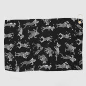 Serviette De Golf Les golfeurs de dessin (Horizontal)