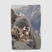 Serviette De Golf Les guerriers d'Apache : une embuscade sur la cava (Devant)