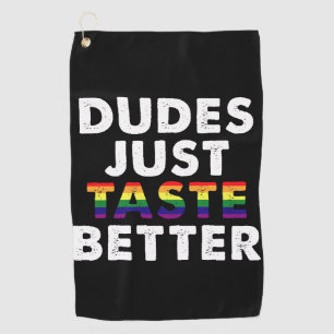 Serviette De Golf Les mecs ont juste meilleur goût Idée cadeau Gay P