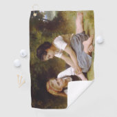 Serviette De Golf Les Noisettes : Les jeunes filles ramassent les no (En situation)