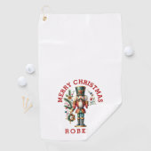 Serviette De Golf Les noix de Noël festives (En situation)