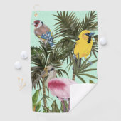 Serviette De Golf Les oiseaux au paradis (En situation)