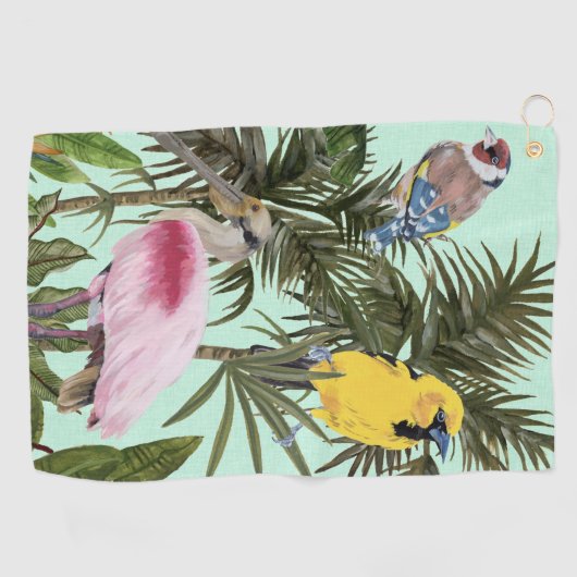 Serviette De Golf Les oiseaux au paradis (Horizontal)