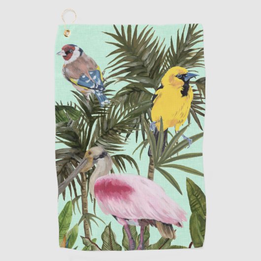 Serviette De Golf Les oiseaux au paradis (Devant)