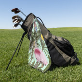 Serviette De Golf Les oiseaux au paradis (Vert)