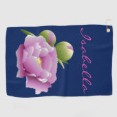 Serviette De Golf Les pivoines (Horizontal)