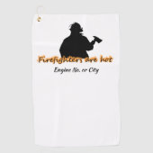 Serviette De Golf Les pompiers Drôle Sont Chauds (Devant)